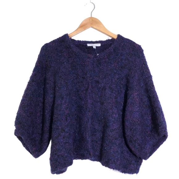 Adrienne Vittadini Collection Blue Purple Button Up Cardigan Sweater M - Picture 1 of 5